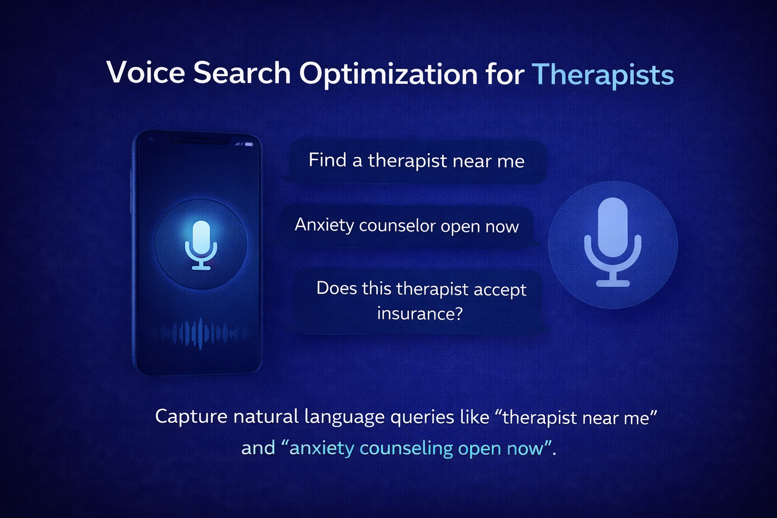 Voice Search Optimization for Therapists