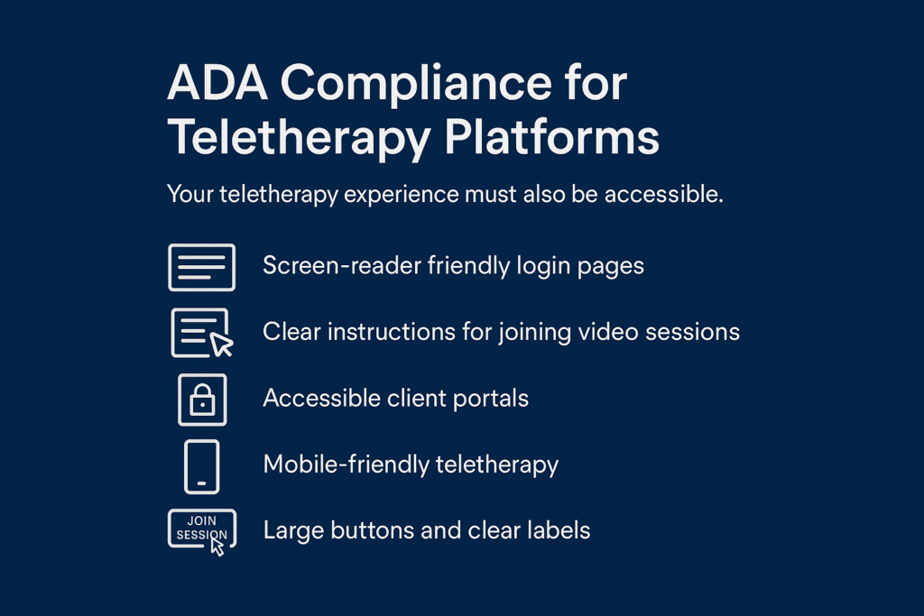 ADA Compliance for Teletherapy Platforms
