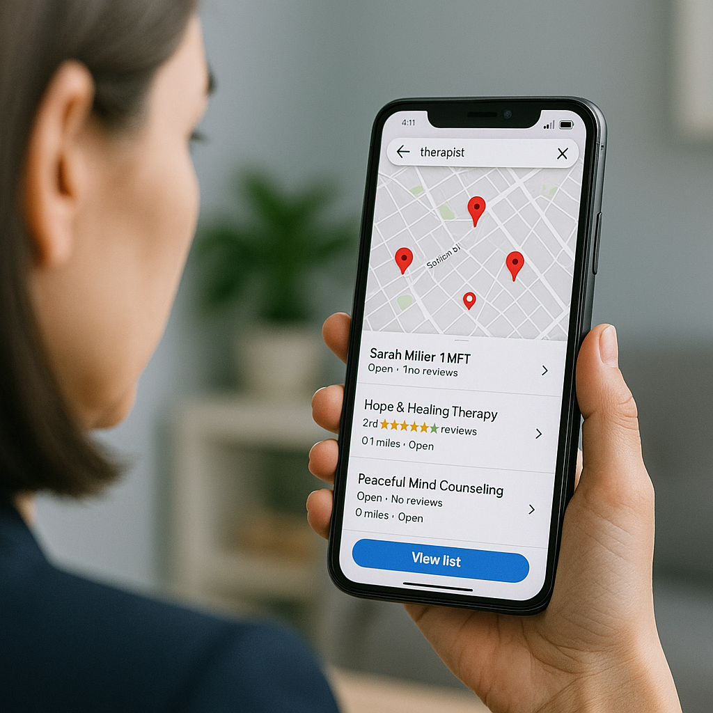 Strengthen Local SEO for Therapy practice