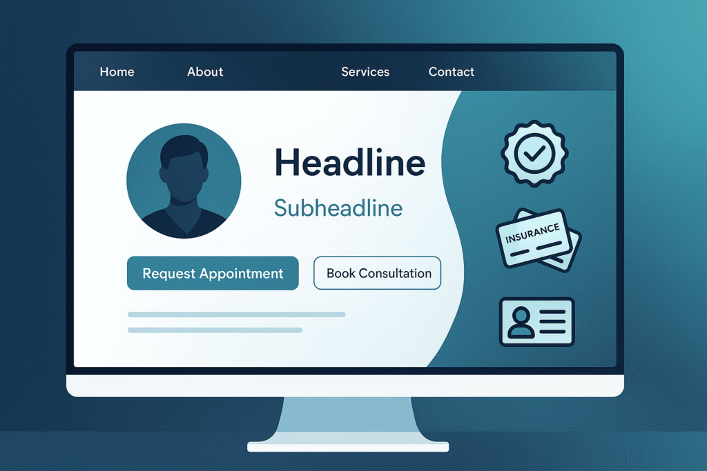 How Should I Redesign My Therapy Website? 2 Redesign Therapy website Homepage