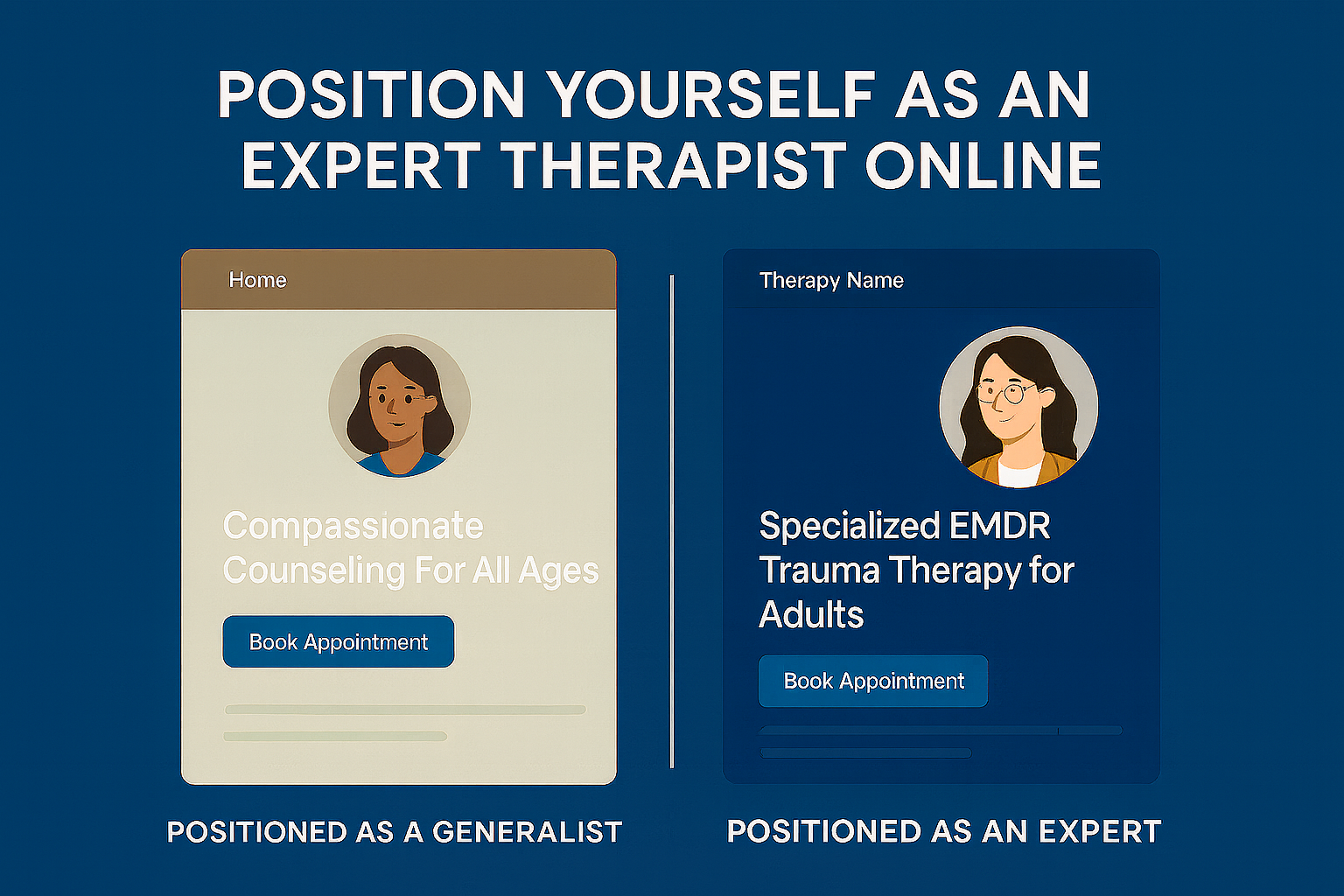 How To position as an expert therapist online