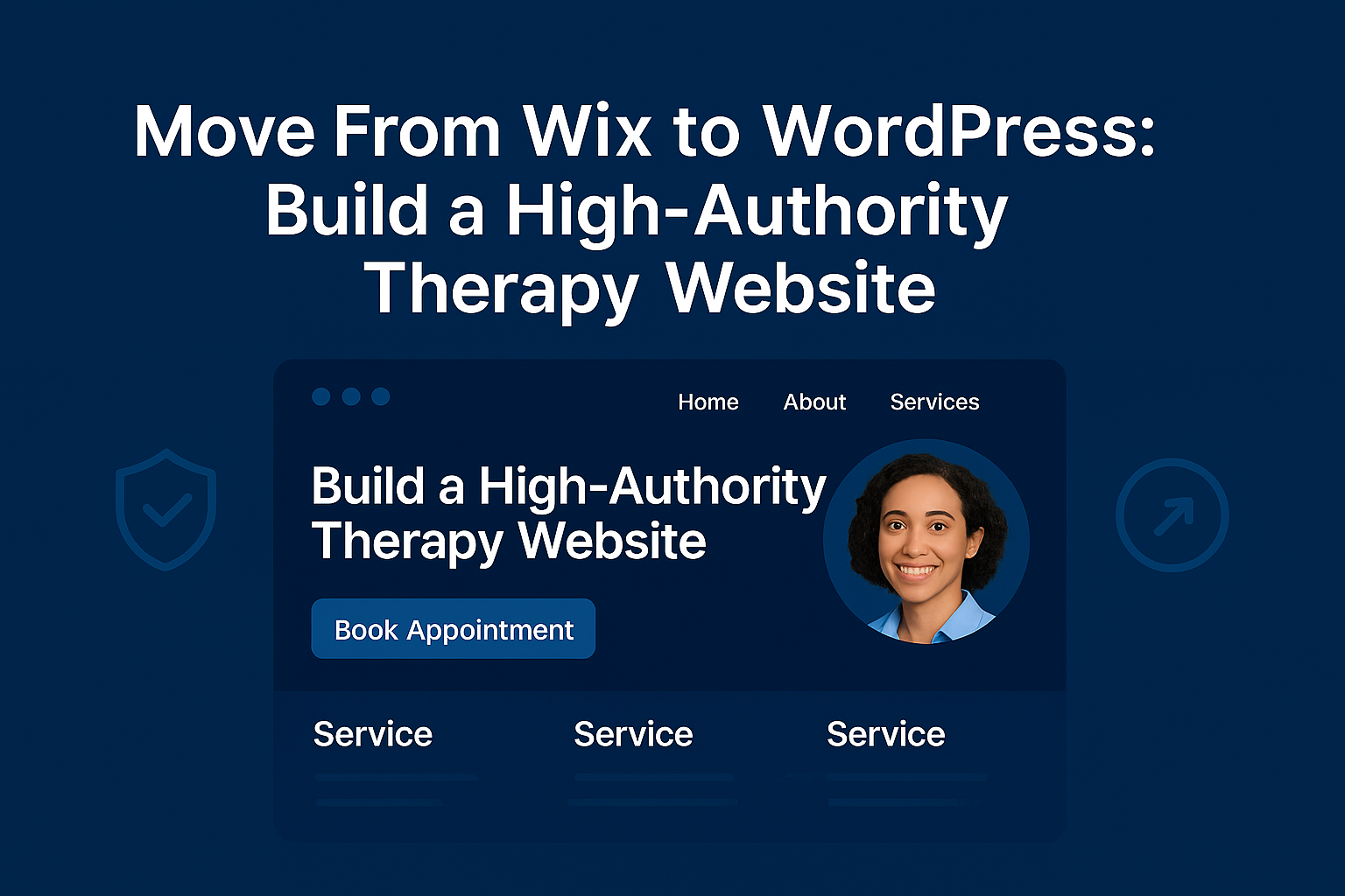 move from Wix to WordPress for therapists
