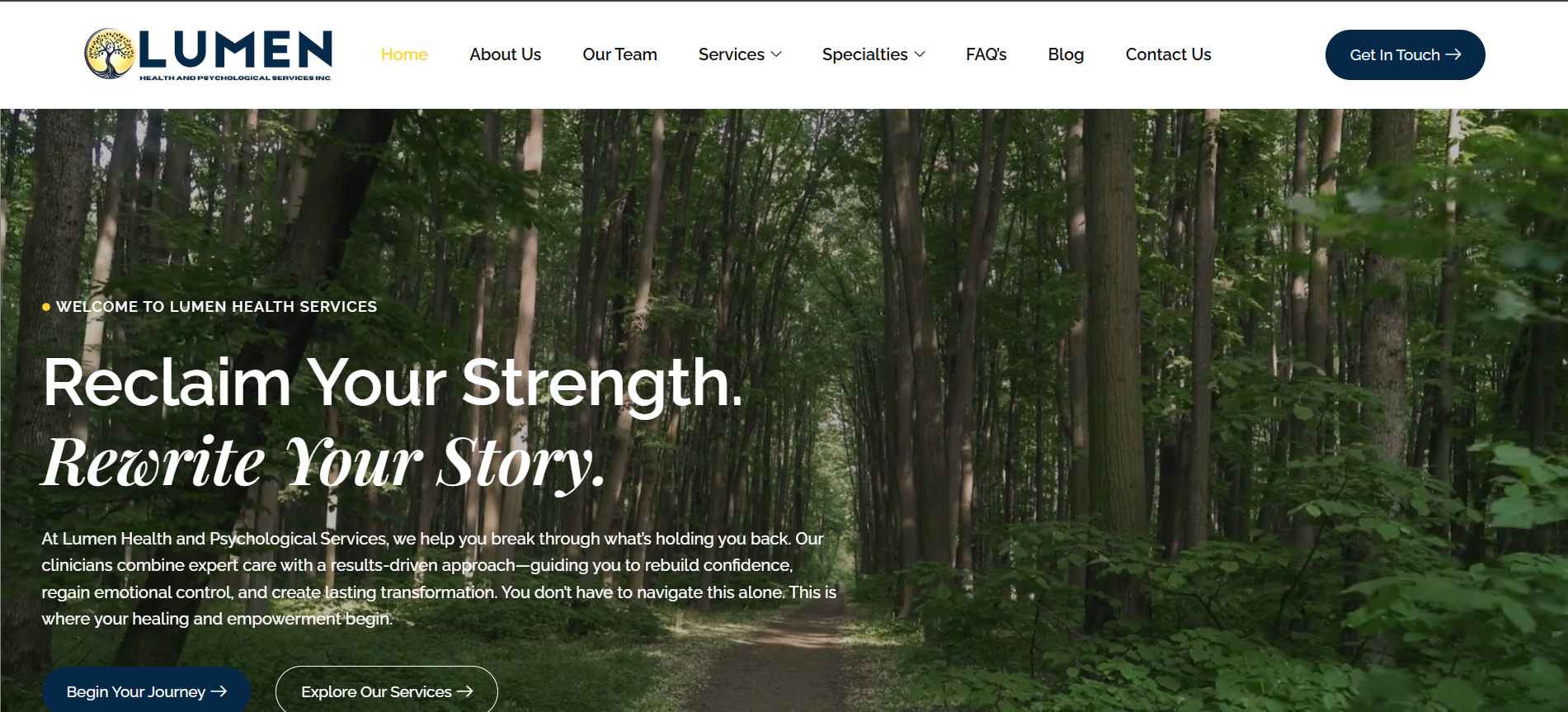 Therapist Website Example